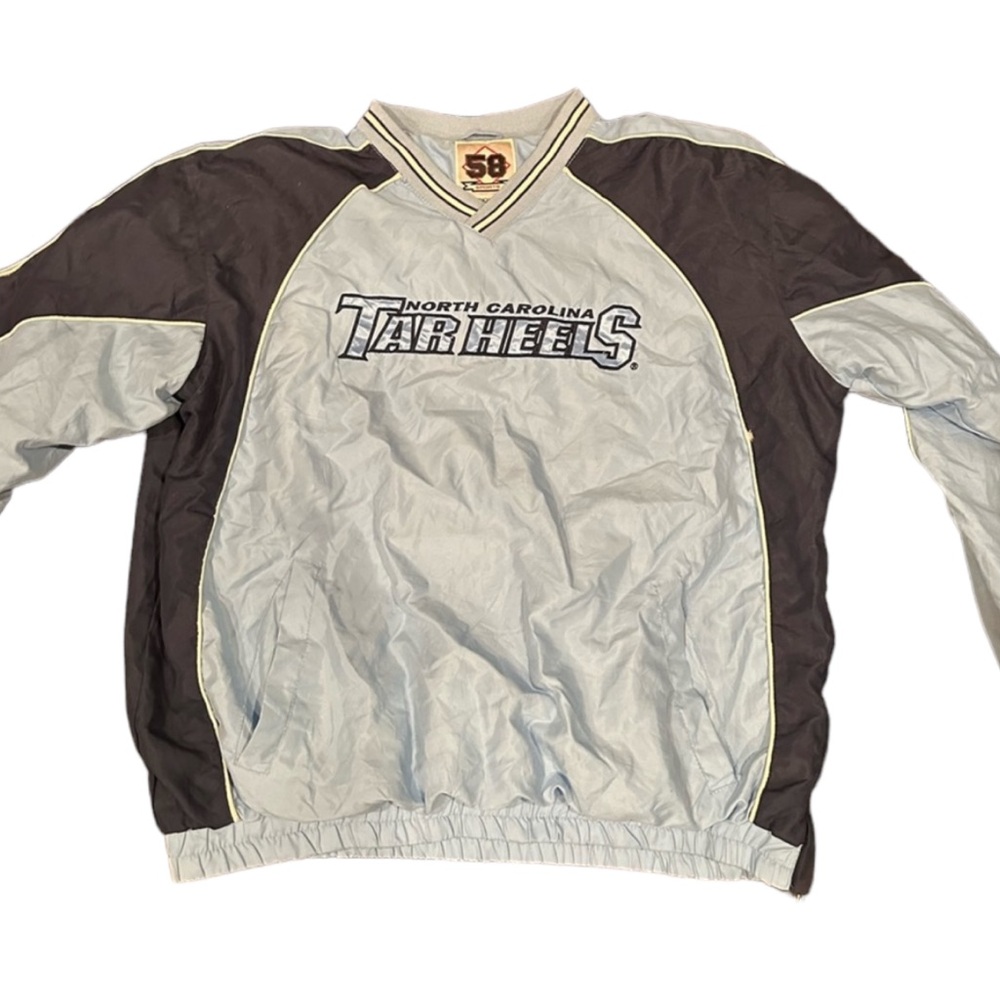 Vintage UNC crewneck windbreaker